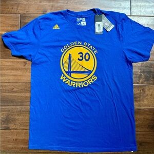 Adidas Stephen Curry Golden State Warriors Jersey Shirt Large NWT NBA #30